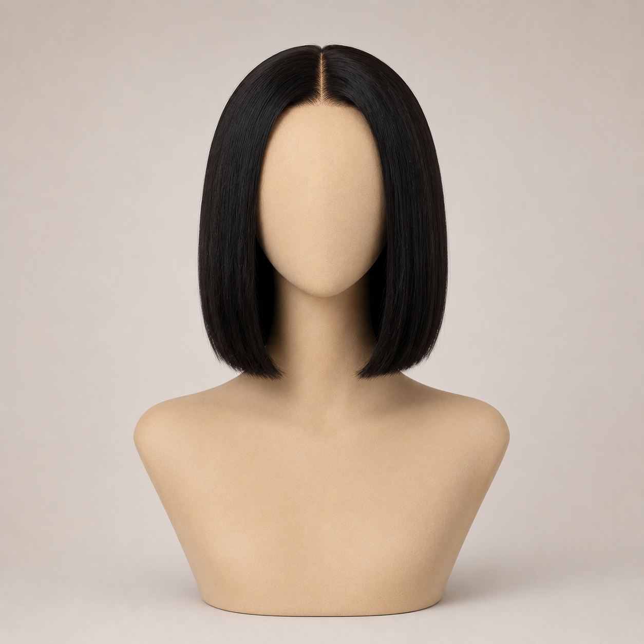 Classic Bob Wig — 12" Straight Black